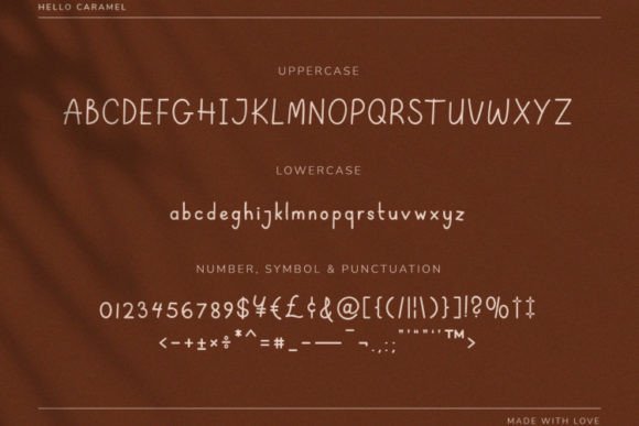 Hello Caramel Font Poster 2