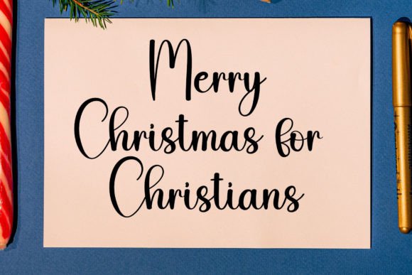 Hello Christmas Font Poster 4