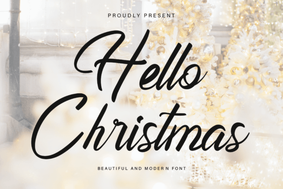 Hello Christmas Font Poster 1