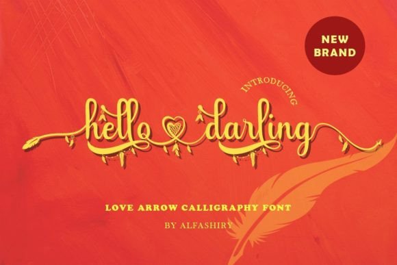 Hello Darling Font Poster 1