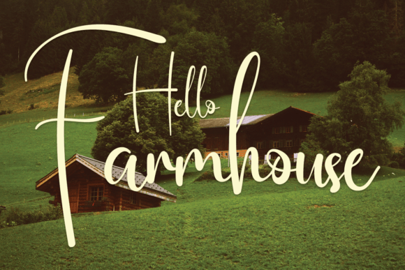 Hello Farmhouse Font Poster 1