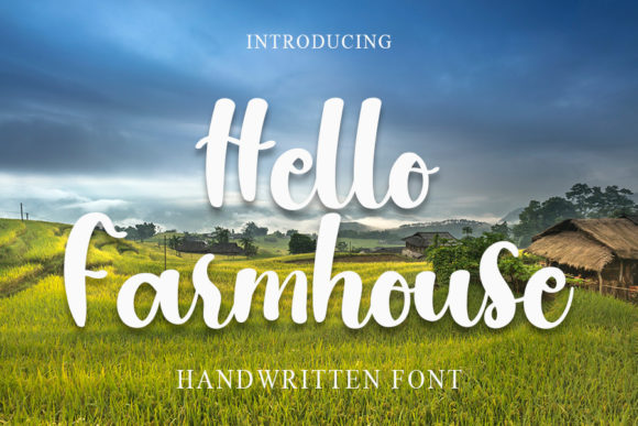 Hello Farmhouse Font Poster 1