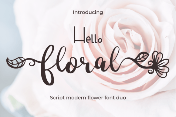 Hello Floral Font