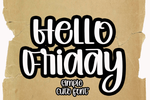 Hello Friday Font Hello Friday Font Poster 1