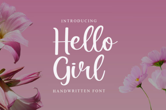 Hello Girl Font Poster 1