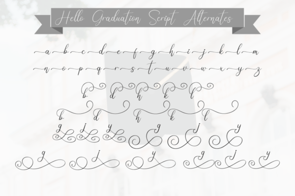 Hello Graduation Font Poster 11