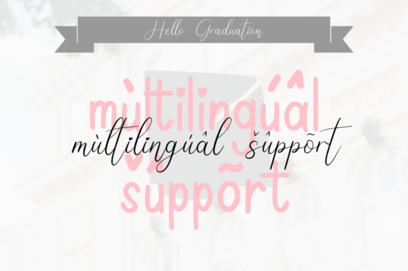Hello Graduation Font Poster 13
