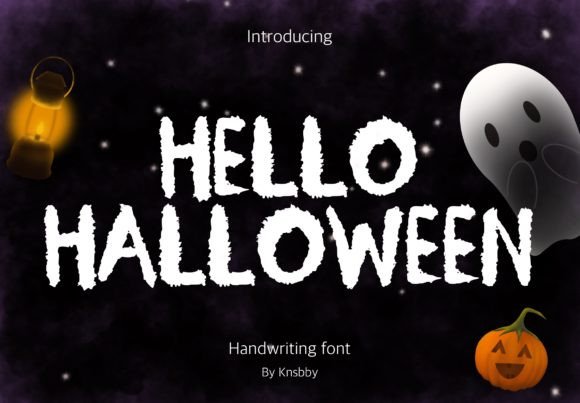 Hello Halloween Font Poster 1