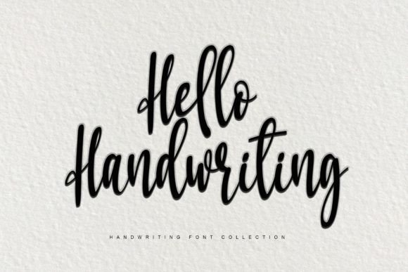 Hello Handwriting Font Poster 1