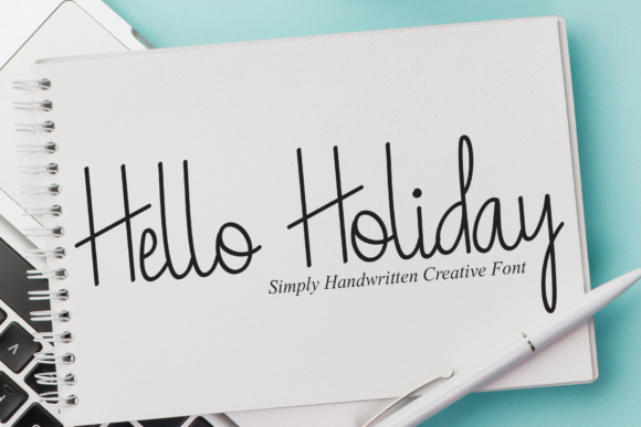 Hello Holiday Font Poster 1