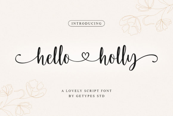 Hello Holly Font Poster 1