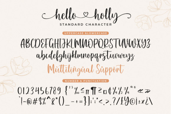 Hello Holly Font Poster 6