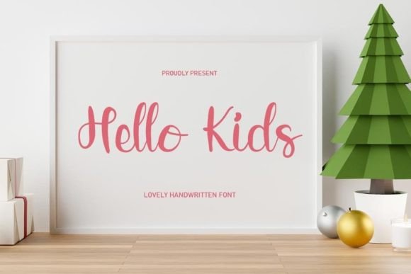 Hello Kids Font Poster 1