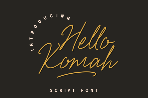 Hello Komah Font Poster 1