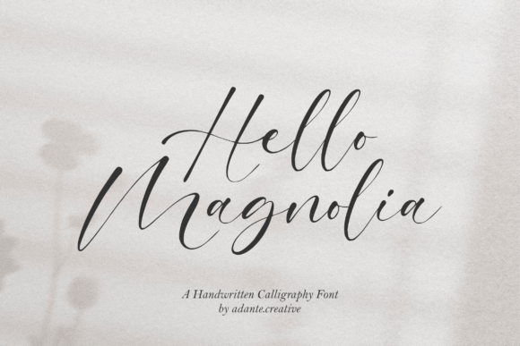 Hello Magnolia Font Poster 1