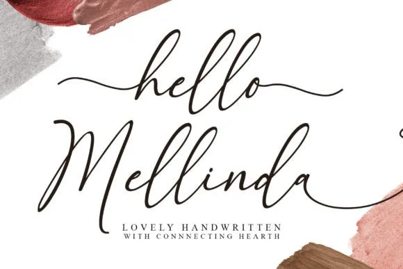 Hello Mellinda Font Hello Mellinda Font Poster 1