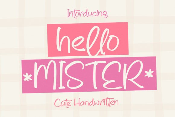 Hello Mister Font Poster 1