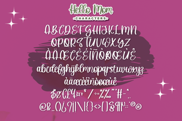Hello Mom Font Poster 2
