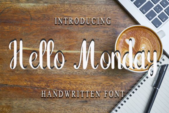 Hello Monday Font Poster 1