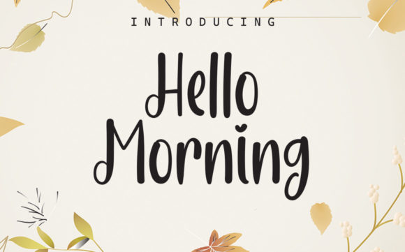 Hello MorningAC Font Poster 1