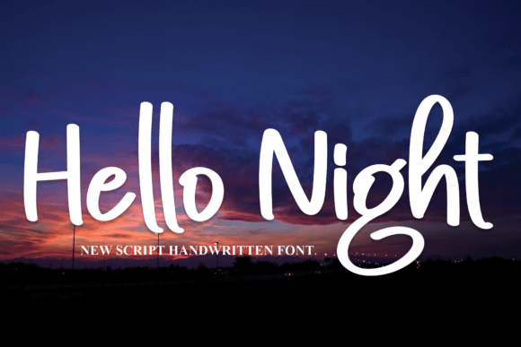 Hello Night Font