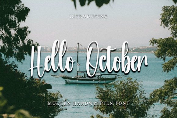 Hello October Font Poster 1