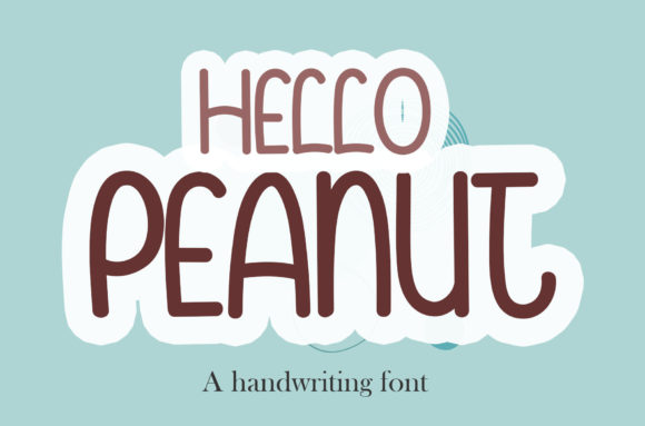 Hello Peanut Font Poster 1