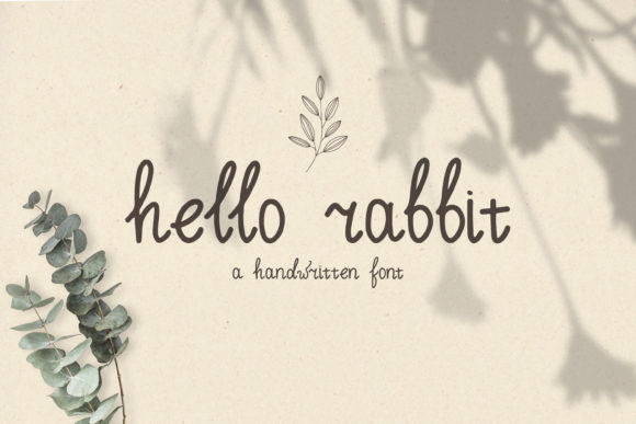 Hello Rabbit Font Poster 1