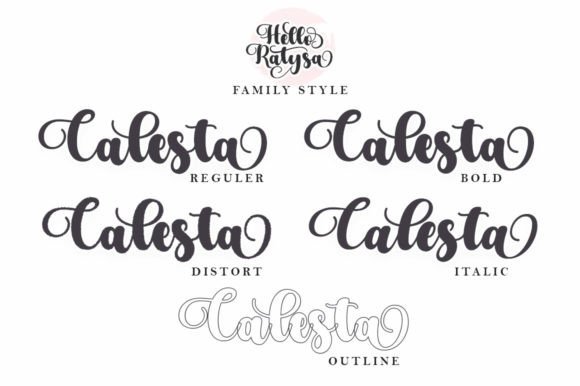Hello Ratysa Font Poster 3