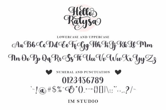 Hello Ratysa Font Poster 7