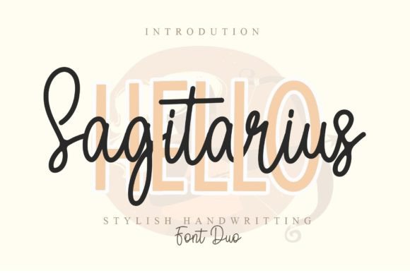 Hello Sagitarius Font Poster 1