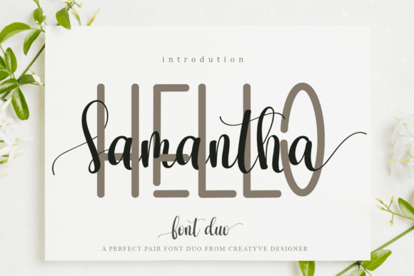 Hello Samantha Font