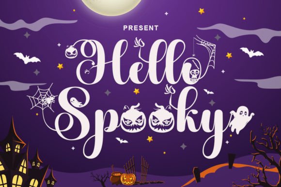 Hello Spooky Font Poster 1