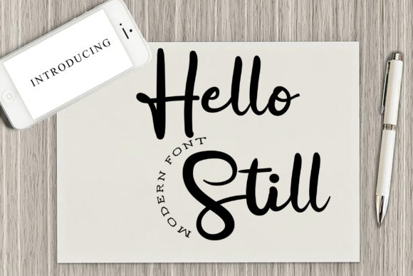 Hello Still Font Poster 1