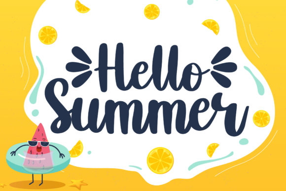 Hello Summer Font Poster 1