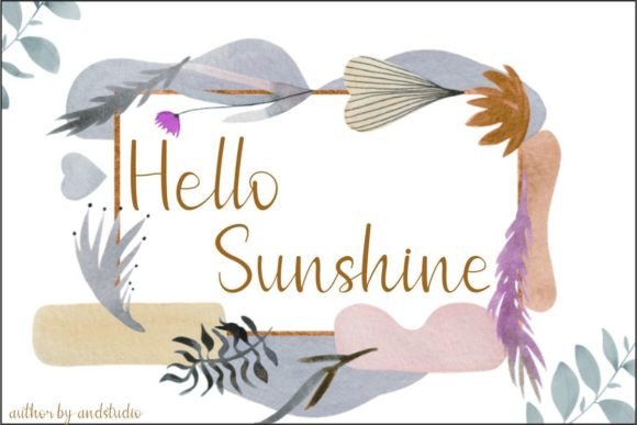 Hello Sunshine Font Poster 1