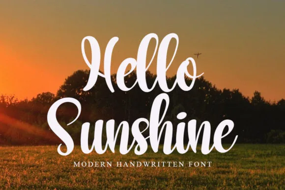 Hello Sunshine Font Hello Sunshine Font Poster 1