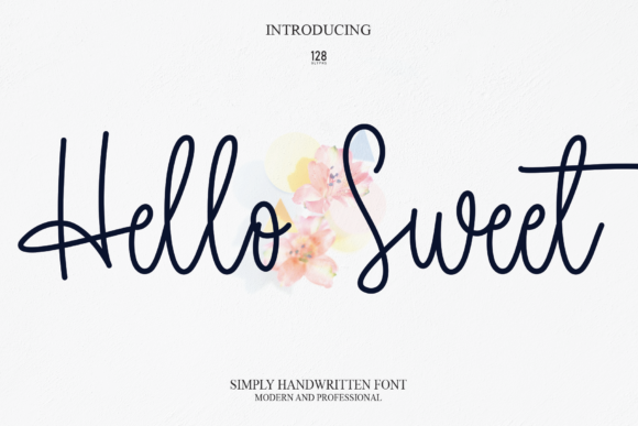 Hello Sweet Font Poster 1