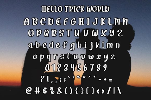 Hello Trick World Font Poster 5