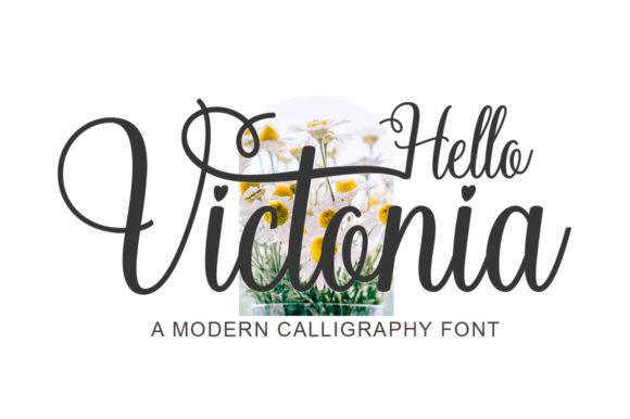 Hello Victonia Font Poster 1