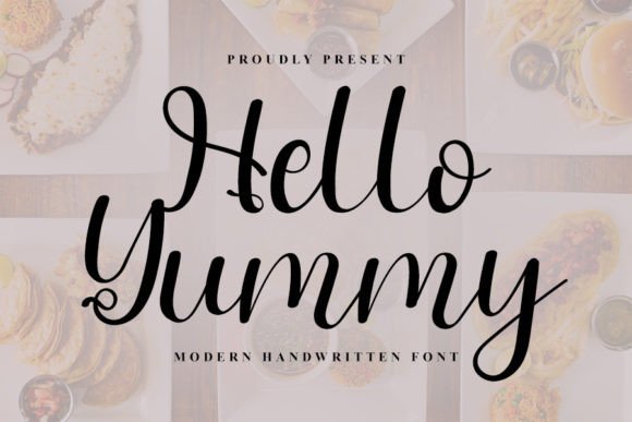 Hello Yummy Font Poster 1