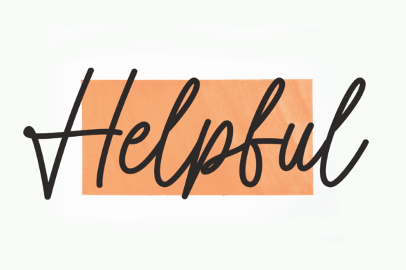 Helpful Font Helpful Font Poster 1