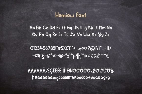 Hemiow Font Poster 2