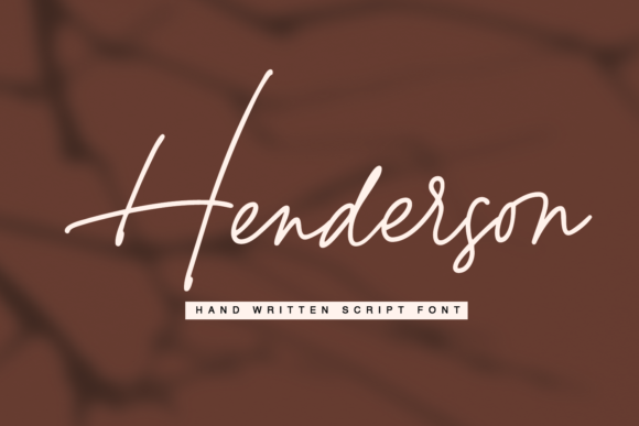 Henderson Script Font Henderson Script Font Poster 1