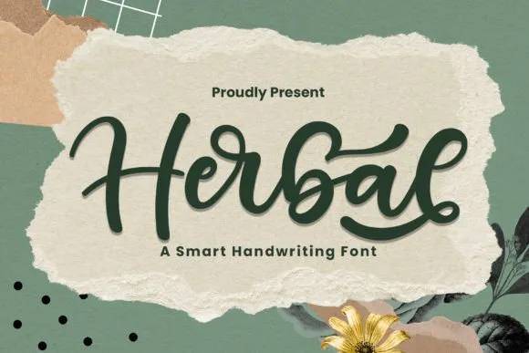 Herbal Font Herbal Font Poster 1