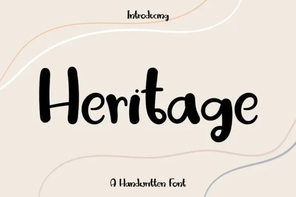 Heritage Font Poster 1