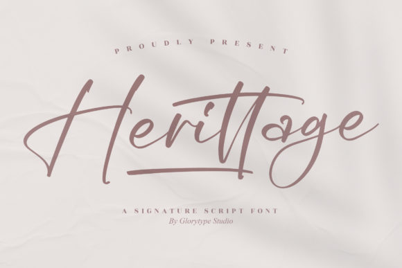 Herittage Font Poster 1