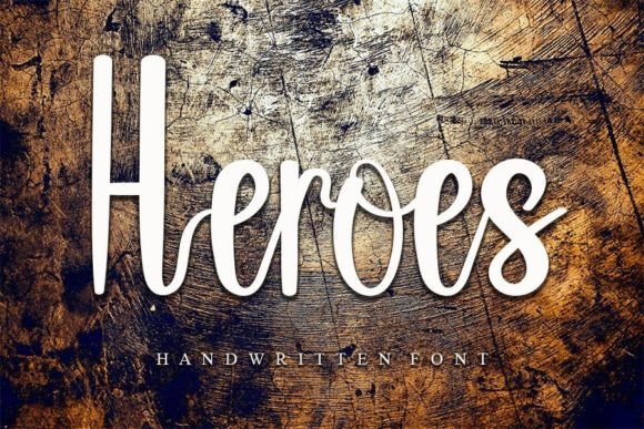 Heroes Font Poster 1