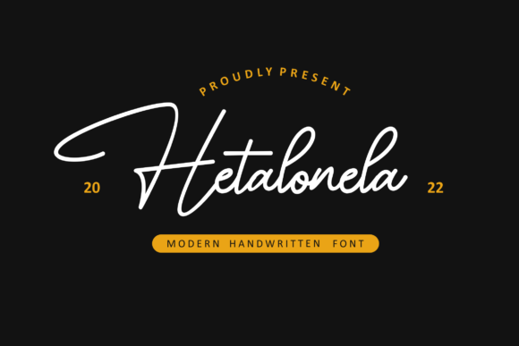 Hetalonela Font Poster 1