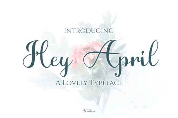 Hey April Font Hey April Font Poster 1